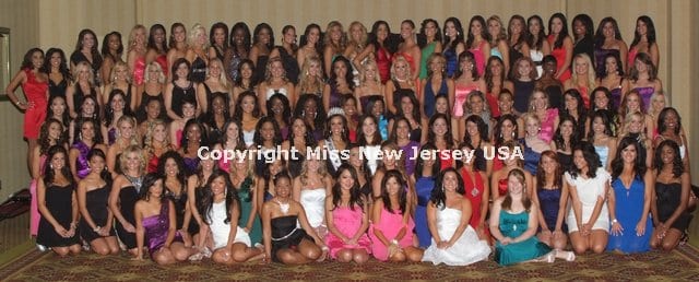 Miss New Jersey USA 2011 contestant group photo