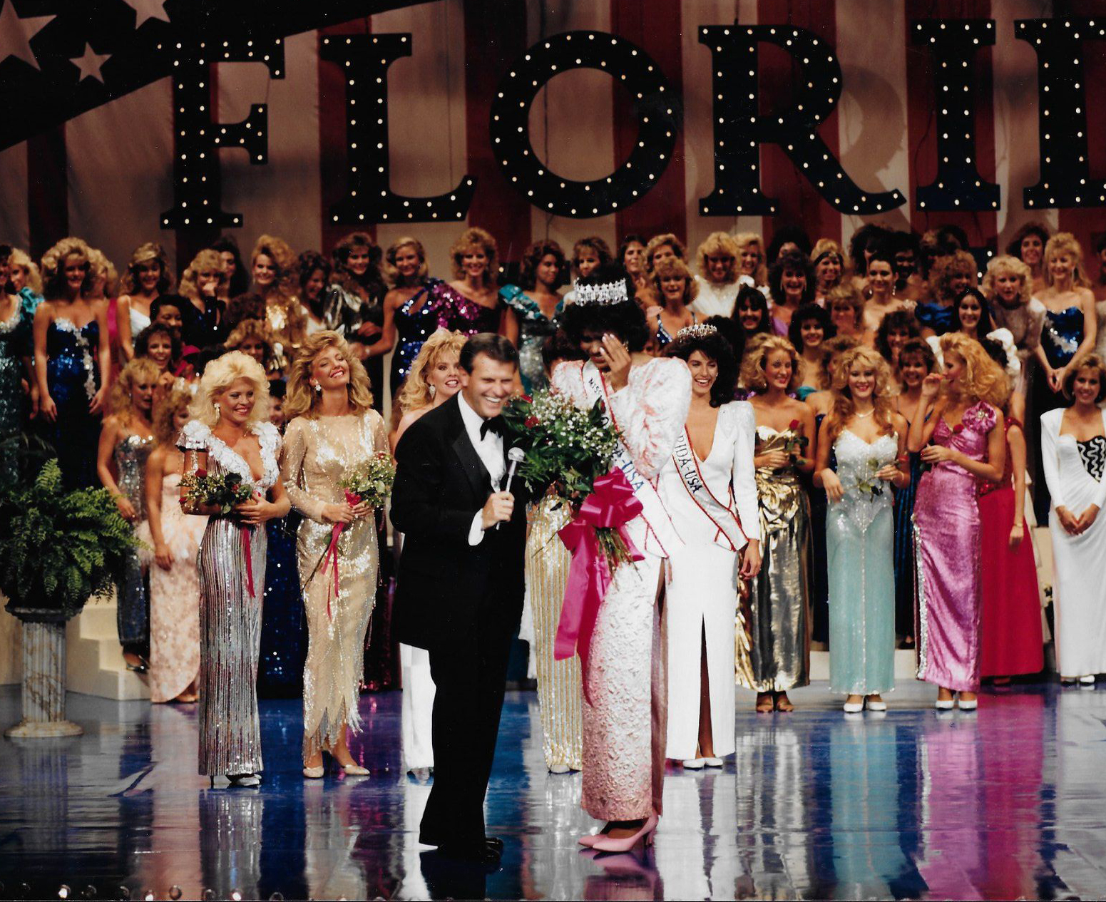 Cloe Cabrera is crowned Miss Florida USA 1987