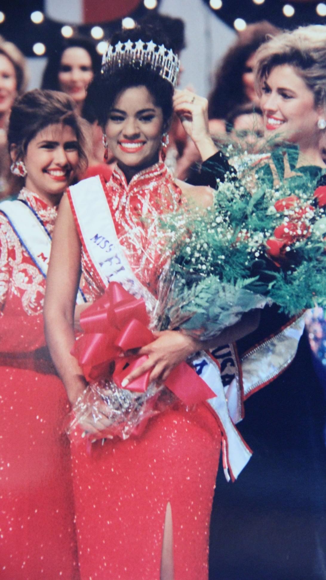 Shakeela Gajadha is crowned Miss Florida USA 1993