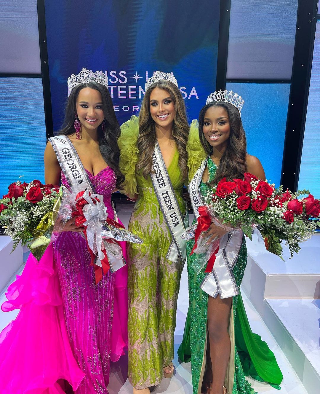 Miss Georgia Teen USA 2023 Denim Lovett, Miss Tennessee Teen USA 2022 McKinley Farese and Miss Georgia USA 2023 Rachel Russaw