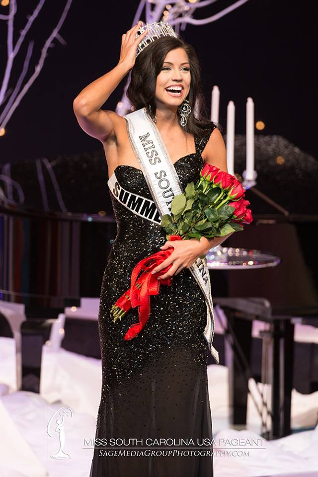 Sarah Weishuhn is crowned Miss South Carolina USA 2015