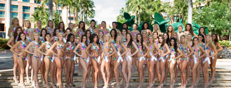 The 2014 Miss Teen USA Contestants pose for photos at Atlantis Paradise Island resort in The Bahamas in their Kandice Pelletier swimsuit and Chinese Laundry shoes on Thursday July 31st. The 51 contestants will spend the week touring, filming, rehearsing, and preparing to compete for the title of Miss Teen USA 2014. The final competition will stream on August 2, 2014 LIVE on www.missteenusa.com at 8 p.m. ET from Atlantis, Paradise Island resort in The Bahamas. HO/Miss Universe Organization L.P., LLLP

Baskin Champion, Miss Alabama Teen USA 2014; Whitney Williams, Miss Alaska Teen USA 2014; Savannah Wix, Miss Arizona Teen USA 2014; Lauren Weaver, Miss Arkansas Teen USA 2014; Bianca Vierra, Miss California Teen USA 2014; Cindy Yan, Miss Colorado Teen USA 2014; Sydney West, Miss Connecticut Teen USA 2014; Mia Jones, Miss Delaware Teen USA 2014; Dominick Fink, Miss District Of Columbia Teen USA 2014; Natalie Fiallo, Miss Florida Teen USA 2014; Noelle Hughley, Miss Georgia Teen USA 2014; Mariah Gosling, Miss Hawaii Teen USA 2014; Hannah Menzner, Miss Idaho Teen USA 2014; Miranda Fenzau, Miss Illinois Teen USA 2014; Zoe Parker, Miss Indiana Teen USA 2014; Amanda Armstrong, Miss Iowa Teen USA 2014; Claire-Bailey Lee, Miss Kansas Teen USA 2014; Megan Ducharm, Miss Kentucky Teen USA 2014; Mary Risener, Miss Louisiana Teen USA 2014; Danielle Hurtubise, Miss Maine Teen USA 2014; Mariela Pepin, Miss Maryland Teen USA 2014; Bailey Medeiros, Miss Massachusetts Teen USA 2014; Iris Robare, Miss Michigan Teen USA 2014; Catherine Stanley, Miss Minnesota Teen USA 2014; Airaby Mann, Miss Mississippi Teen USA 2014; Samantha Bowers, Miss Missouri Teen USA 2014; Madyson Rigg, Miss Montana Teen USA 2014; Savannah Rave, Miss Nebraska Teen USA 2014; Alexa Taylor, Miss Nevada Teen USA 2014; Mikaela Seamans, Miss New Hampshire Teen USA 2014; Valentina Sanchez, Miss New Jersey Teen USA 2014; Aundria Littlejohn, Miss New Mexico Teen USA 2014; Corrin Stellakis, Miss New York Teen USA 2014; Pammy P