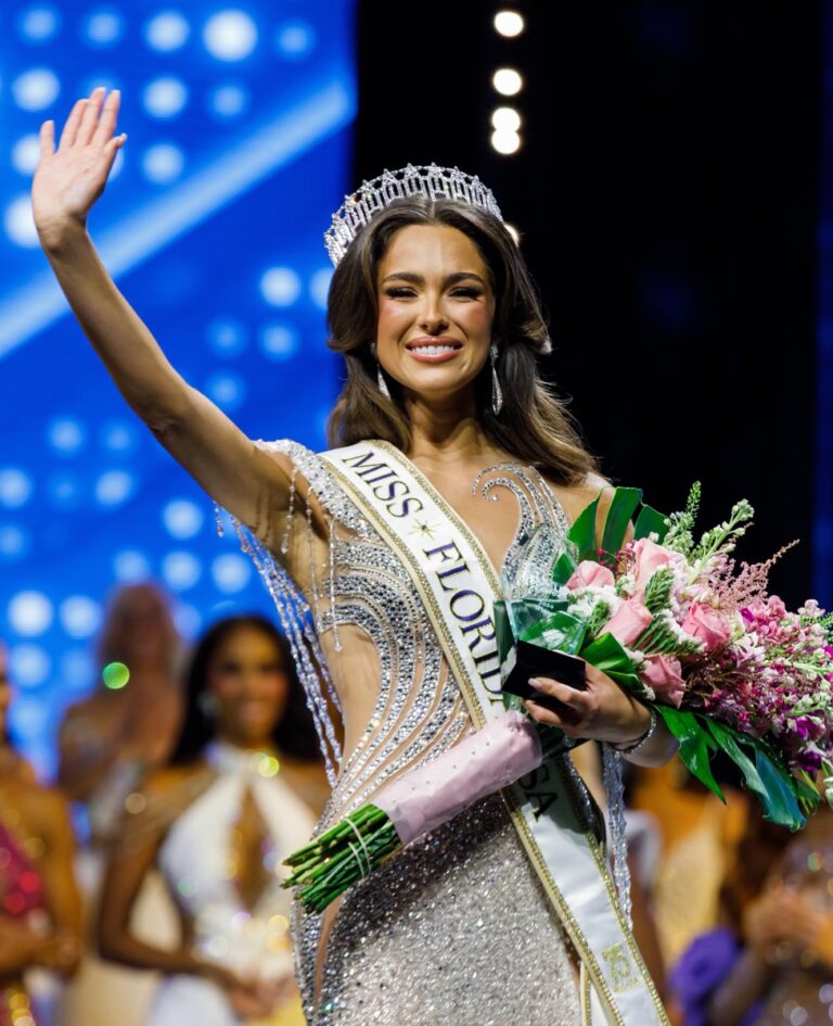 Aileen Cerchiara takes her first walk as Miss Florida USA 2026