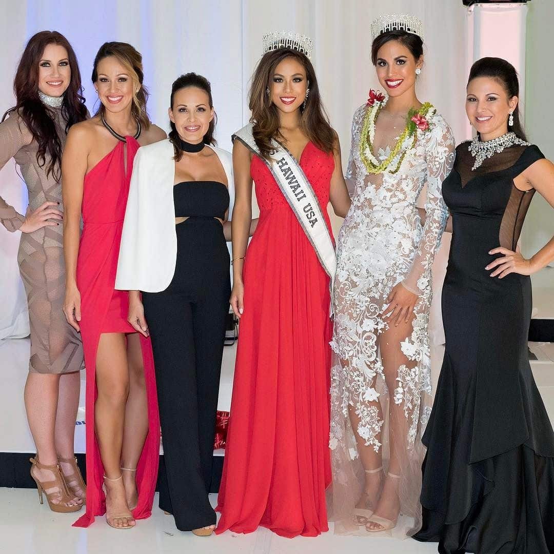 Current and former titleholders at Miss Hawaii USA 2017
