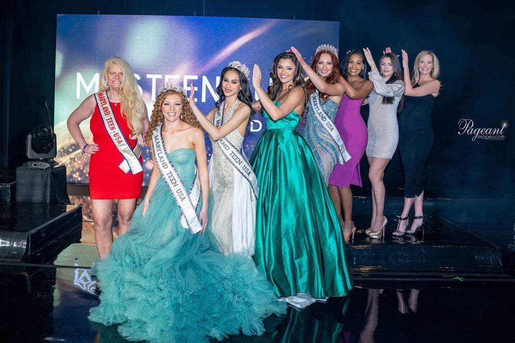 Former titleholders at Miss Maryland Teen USA 2023 • Carla Kemp (1983), Madelyn Posey (2023), Soniya Krishan, Maria Derisavi (2021), Caleigh Shade (2018), Taylor Spruill (2017), Mariela Pepin (2014), Courtney Hejl (2003)
