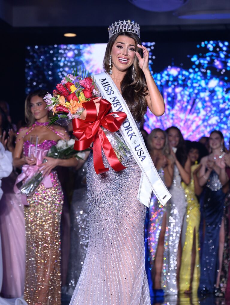 Christiana DiNardo takes her first walk as Miss New York USA 2025