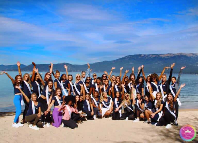 Miss USA 2023 contestants visit Sand Harbor Beach at Lake Tahoe