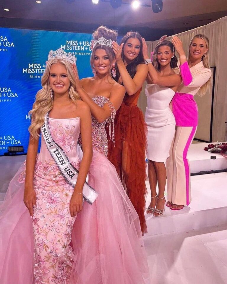 April 2023 • Miss Mississippi Teen USA 2023 Claire Ulmer, Miss Mississippi Teen USA 2022 Mackenzie Cole, Miss Mississippi Teen USA 2021 Mattie Grace Morris, Miss Mississippi Teen USA 2020 Zoe Bigham and Miss Mississippi Teen USA 2016 Lauren Rymer at Miss Mississippi Teen USA 2023