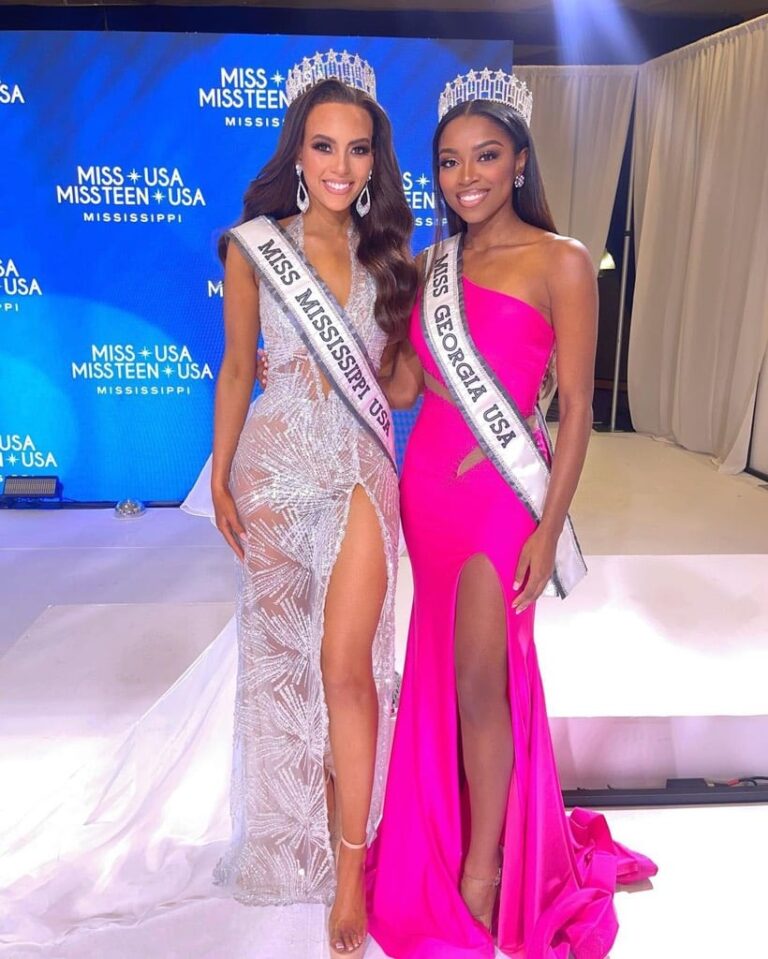 Miss Mississippi USA 2023 Sydney Russell and Miss Georgia USA 2023 Rachel Russaw
