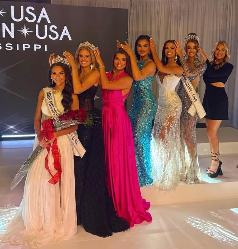 Former titleholders at Miss MS Teen USA 2024 • Addie Carver (2024), Claire Ulmer (2023), Mackenzie Cole (2022), Mattie Grace Morris (2021), Zoe Bigham (2020), Kaylee Brooke McCollum (2019), Julieanna Jackson (2018)