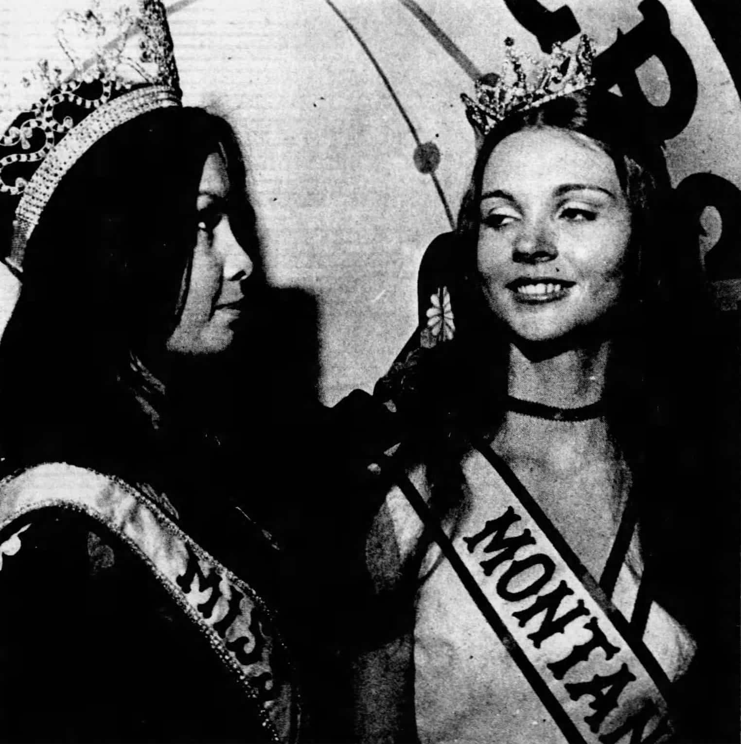 Carole Aalseth is crowned Miss Montana USA 1974