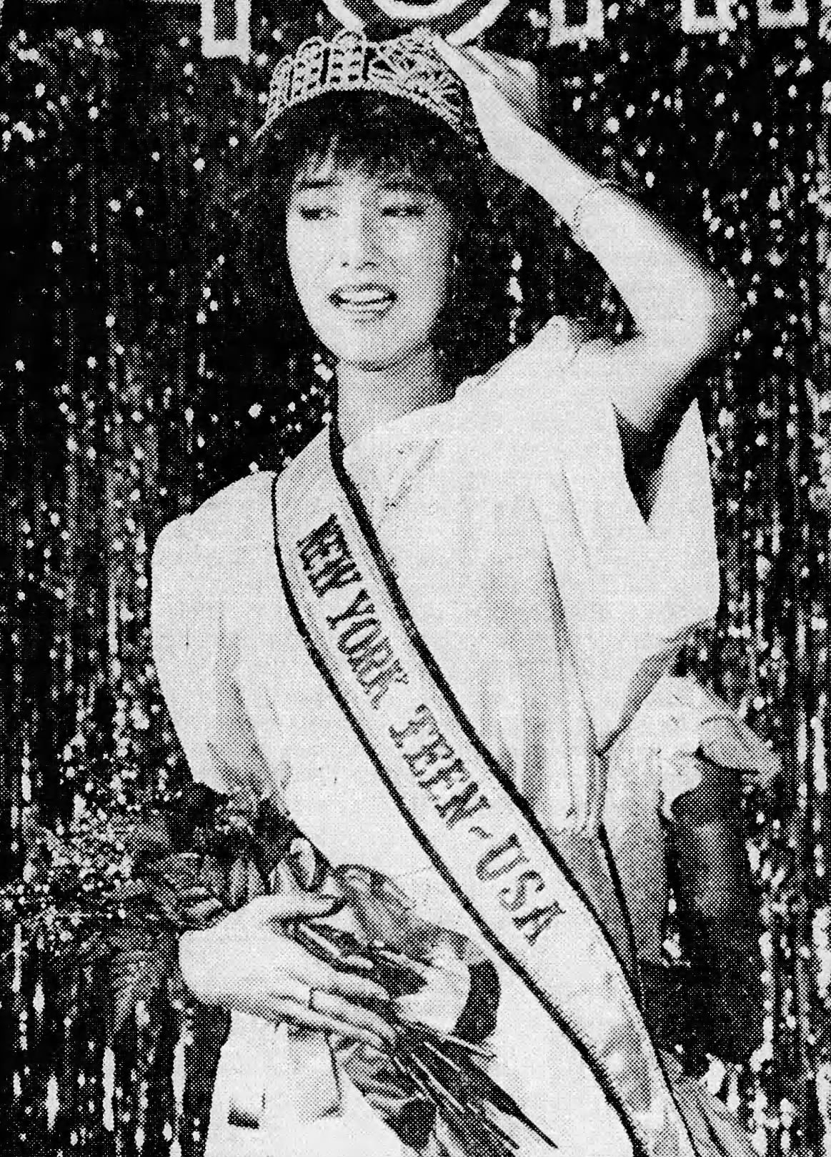 New York Teen USA crowning photo 1986