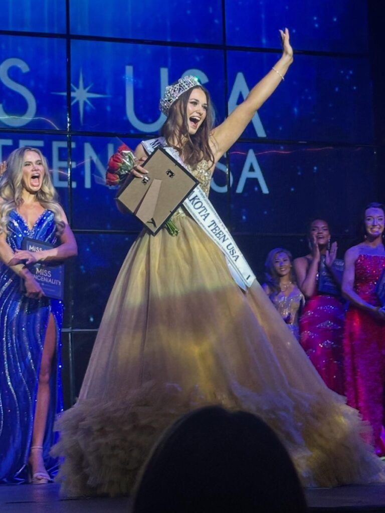 Audrey Emerson takes her first walk as Miss North Dakota Teen USA 2026