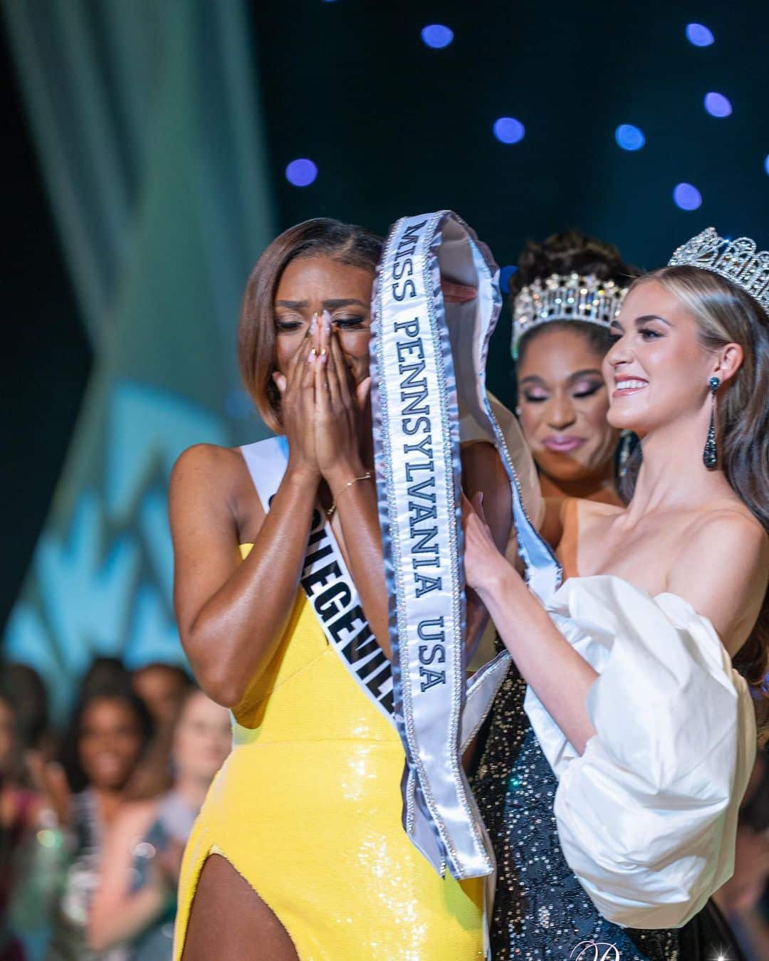 Jasmine Daniels reacts to winning Miss Pennsylvania USA 2023
